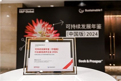 再獲國際認可！｜中偉股份入選標普全球《可持續(xù)發(fā)展年鑒（中國版）2024》，并獲評“行業(yè)最佳進步企業(yè)”